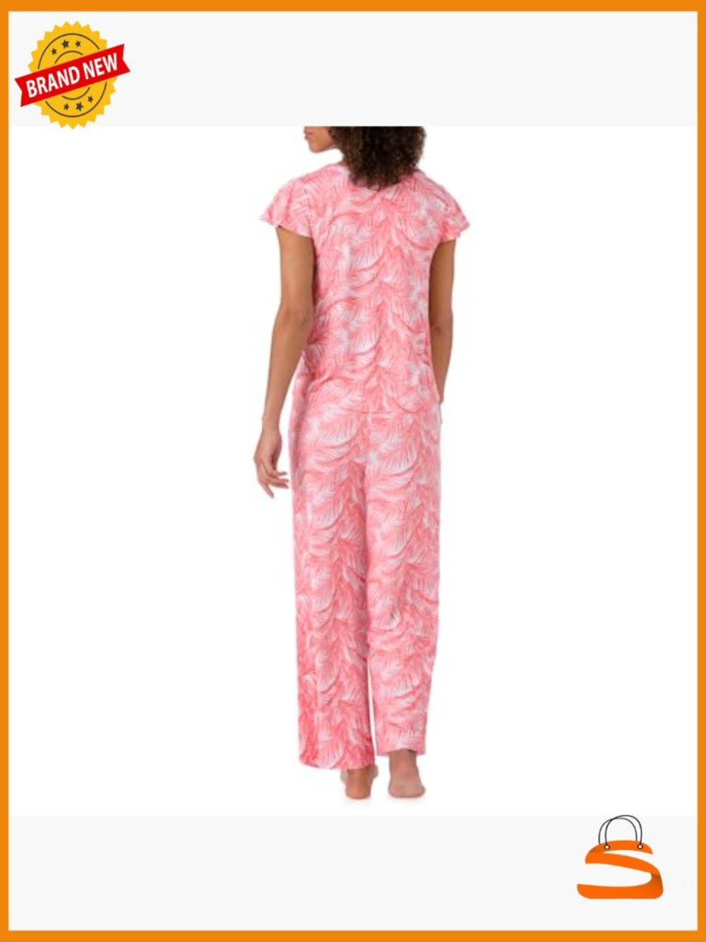 Women's Soft Stretch Pajama Set with Pockets, Size Small, Lounge Wear - Picture 3 of 6